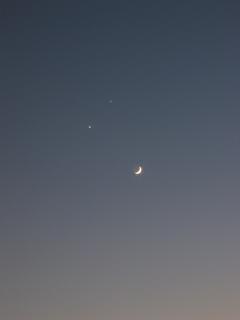 Jupiter, Venus, and the Moon